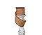 2.5"x10yd Ticking Stripe Wired Ribbon - Classic Red and Tan Design-RGE1497CM